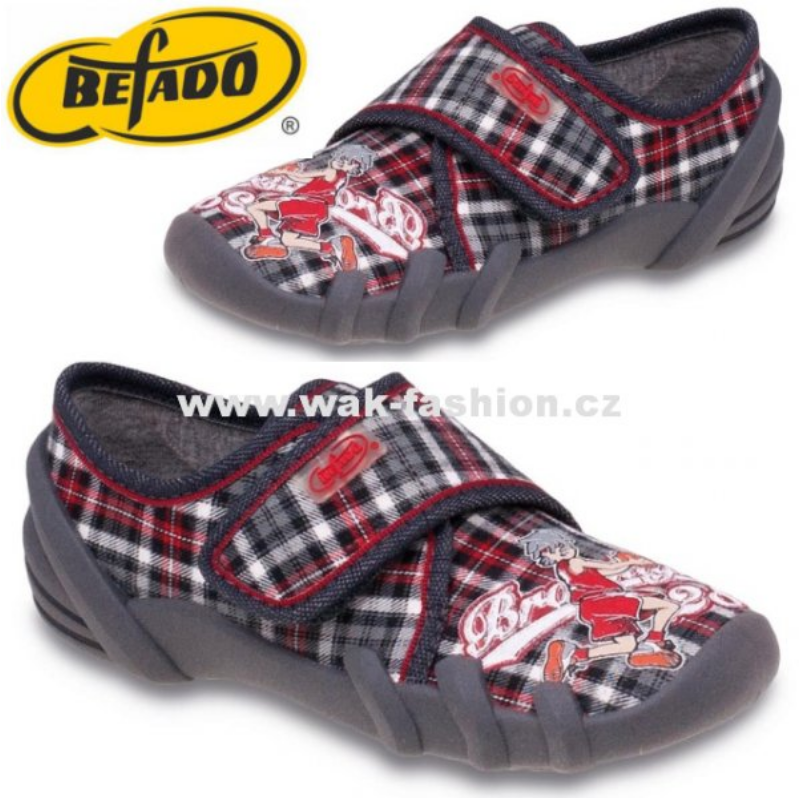 CHLAPECKÉ BAČKORY BEFADO SKATE 273X009 VEL. 26 ŠEDÁ