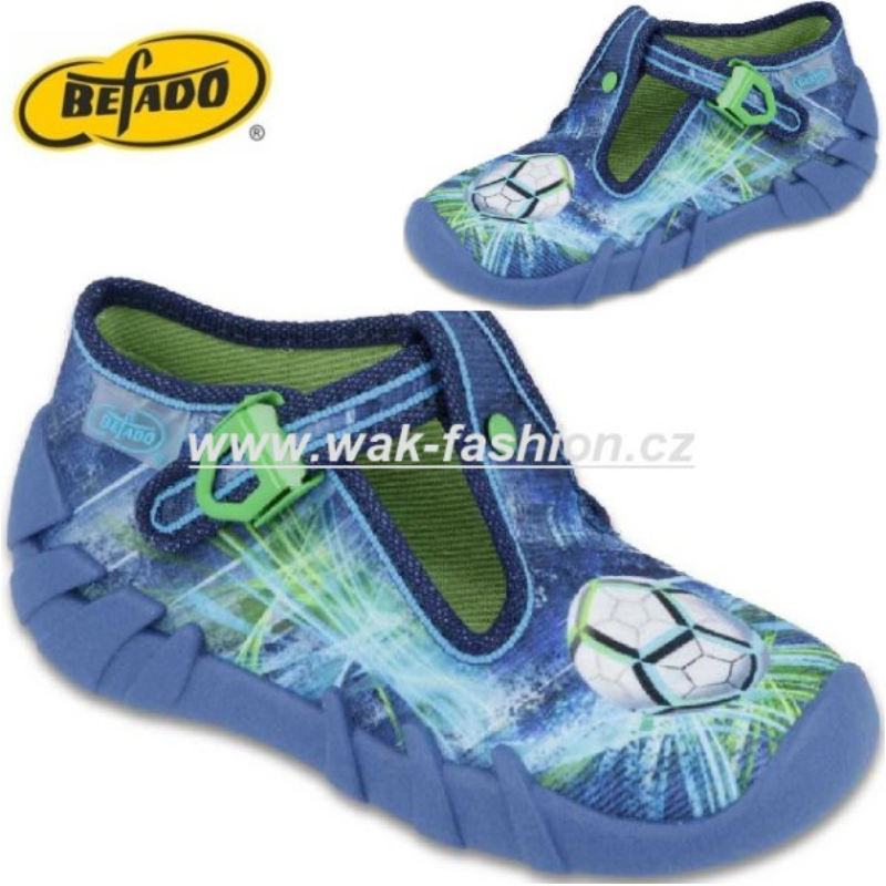 CHLAPECKÉ BAČKORY BEFADO SPEEDY 110P339 MODRÁ