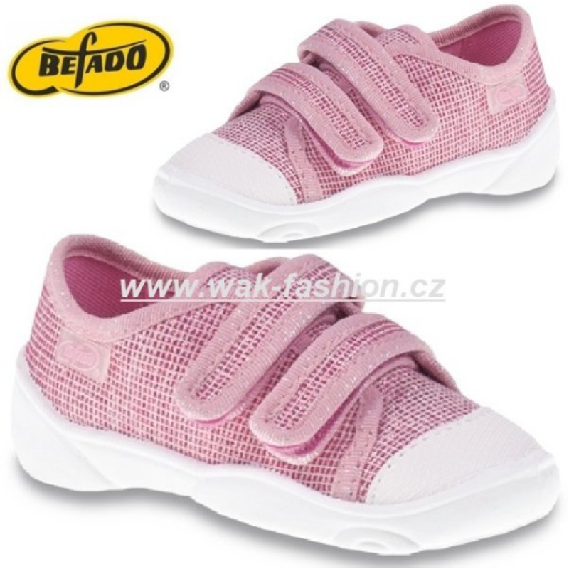 DÍVČÍ TENISKY BEFADO MAXI 907P099 RŮŽOVÁ
