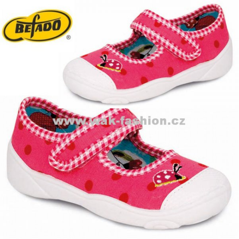 BALERÍNKY BEFADO 209P015 VEL. 20 RŮŽOVÁ