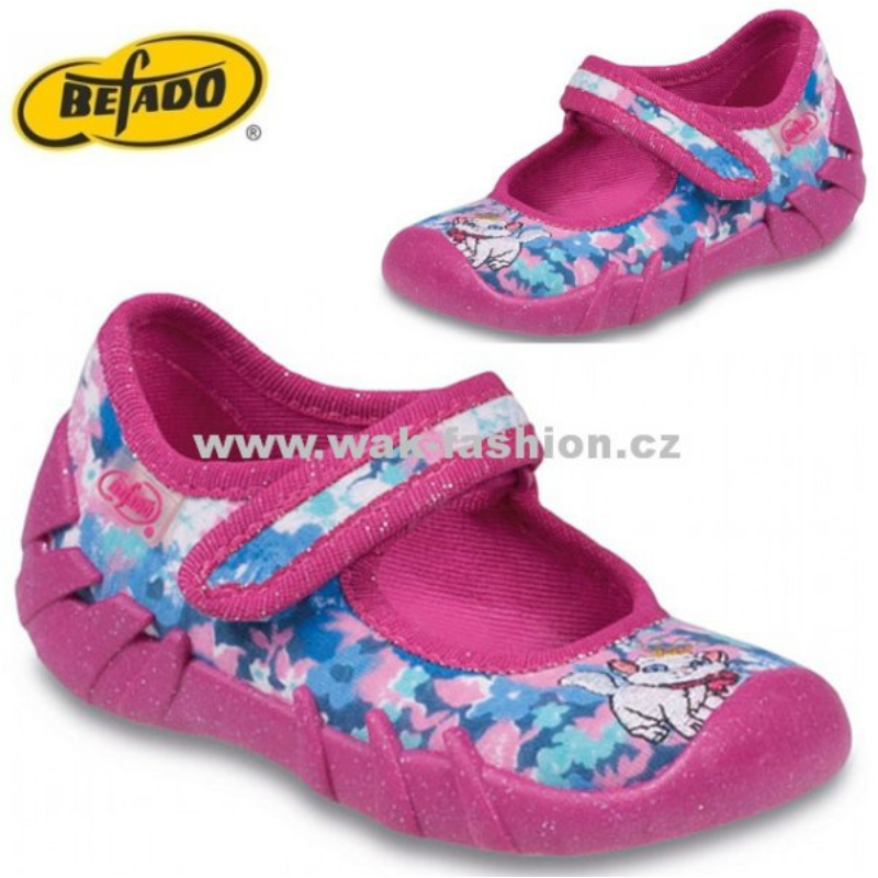 DÍVČÍ BAČKORY BEFADO SPEEDY 109P118 VEL. 21 MODRÁ