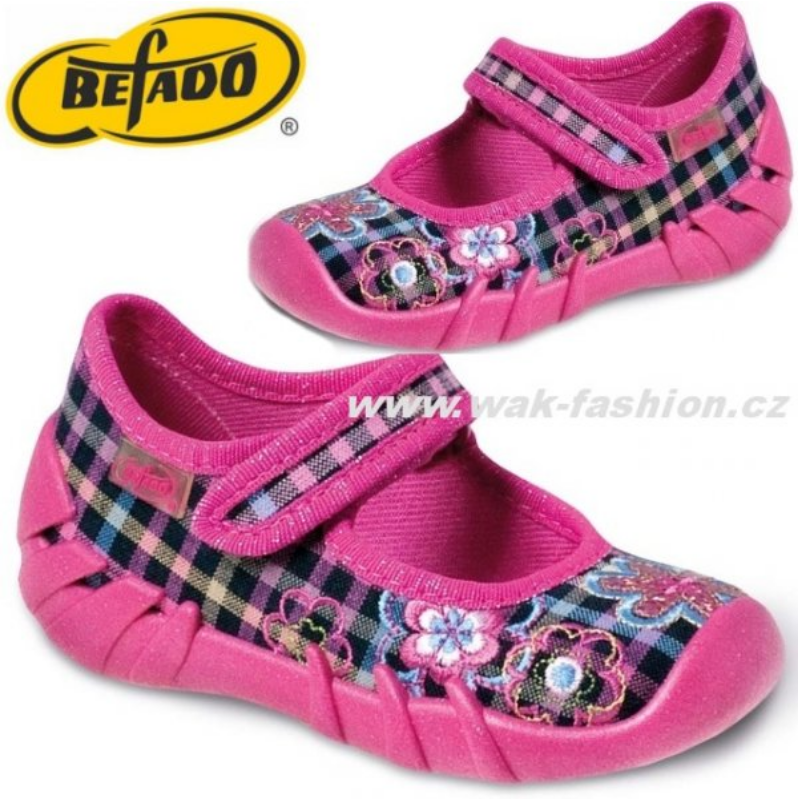 DÍVČÍ BAČKORY BEFADO SPEEDY 109P061 VEL. 20 VÍCEBAREVNÉ