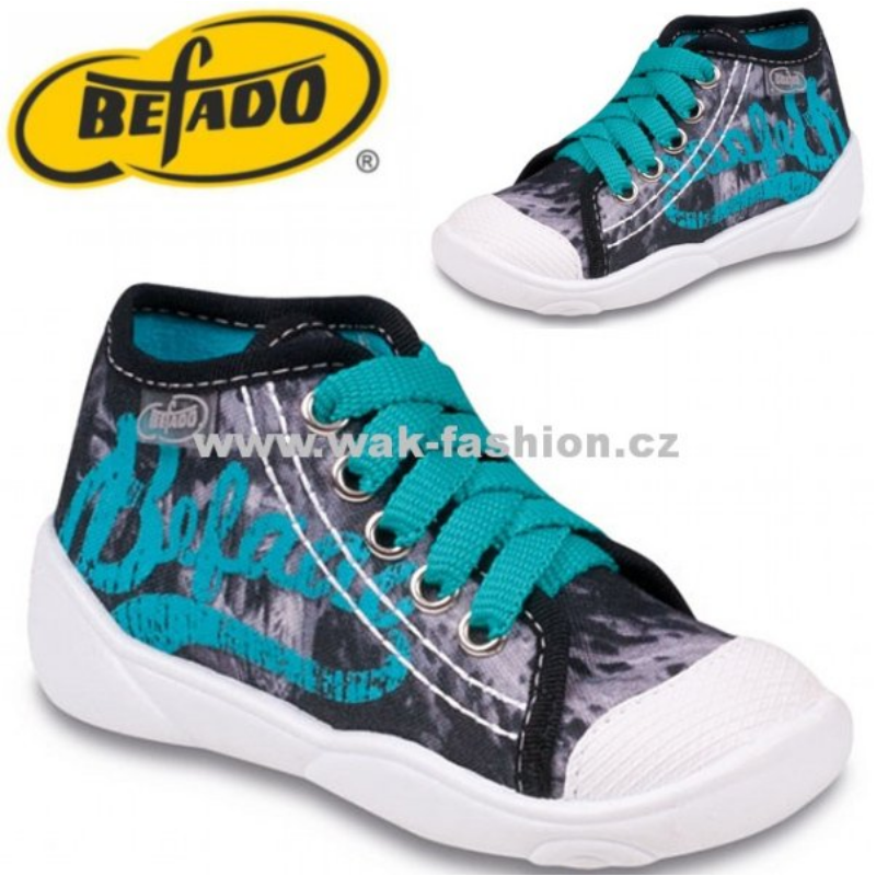 CHLAPECKÉ TENISKY BEFADO MAXI 218P040 VEL. 22 ŠEDÁ