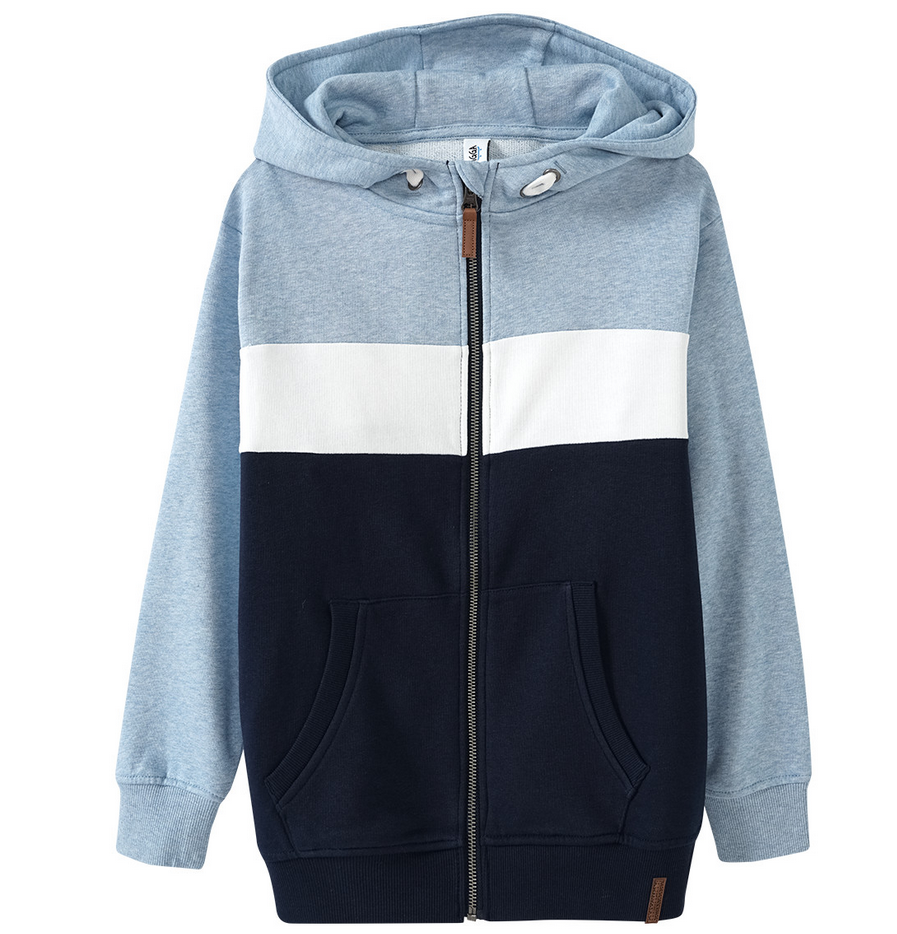 CHLAPECKÁ MIKINA YIGGA VEL. 134/140 MODRÁ
