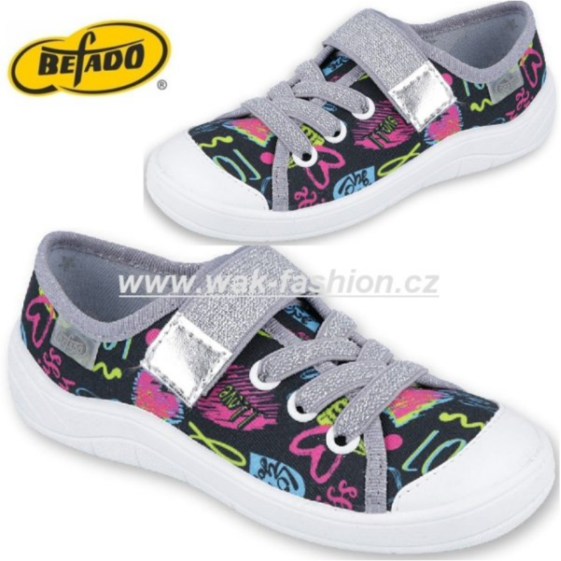 DÍVČÍ TENISKY BEFADO TIM 251X137 VEL. 30 ČERNÁ