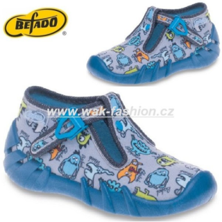 CHLAPECKÉ BAČKORY BEFADO SPEEDY 110P308 VEL. 24-26 ŠEDÁ
