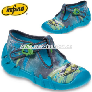 CHLAPECKÉ BAČKORY BEFADO SPEEDY 110P299 VEL. 26 MODRÁ