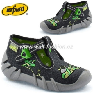 CHLAPECKÉ BAČKORY BEFADO SPEEDY 110P279 VEL. 23 ŠEDÁ
