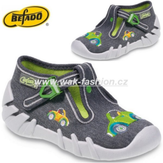 CHLAPECKÉ BAČKORY BEFADO SPEEDY 110P298 VEL. 23 ŠEDÁ
