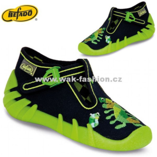 CHLAPECKÉ BAČKORY BEFADO SPEEDY 110P192 VEL. 23 MODRÁ