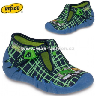 CHLAPECKÉ BAČKORY BEFADO SPEEDY 110P201 VEL. 21 MODRÁ