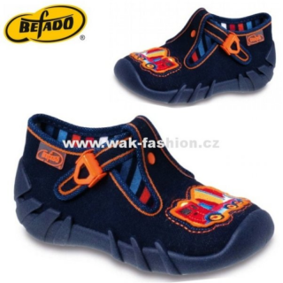 CHLAPECKÉ BAČKORY BEFADO SPEEDY 110P130 VEL. 20 MODRÁ