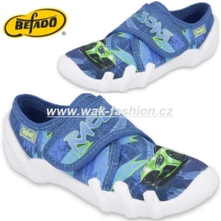 CHLAPECKÉ BAČKORY BEFADO SKATE 273X314 VEL. 27 MODRÁ 