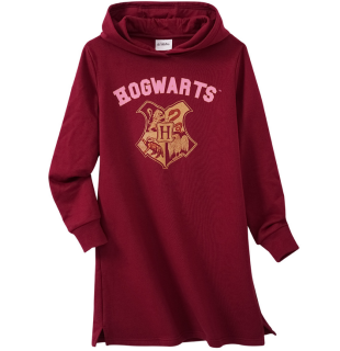 MIKINOVÉ ŠATY HARRY POTTER VEL. 134/140-158/164 VÍNOVÁ