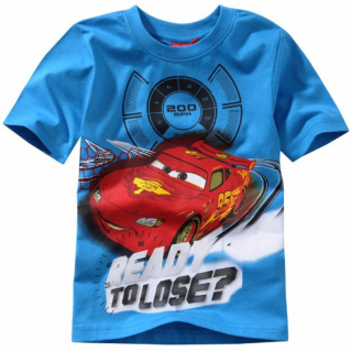CHLAPECKÉ TRIČKO TOPOLINO VEL. 116 MODRÁ CARS